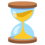 Hourglass Not Done emoji, Google design