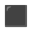 Black Medium Square emoji, Google design