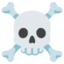 Download Skull and Crossbones emoji, Google style
