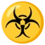 Biohazard emoji on Android