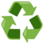 Download Recycling Symbol emoji, Google style