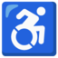 Download Wheelchair Symbol emoji, Google style