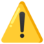 Download Warning emoji, Google style