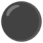 Download Black Circle emoji, Google style