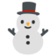 Download Snowman Without Snow emoji, Google style