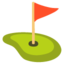 Flag in Hole emoji, Google design