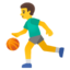 Man Bouncing Ball emoji, Google design
