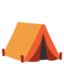 Tent emoji, Google design