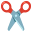Scissors emoji, Google design