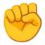 Raised Fist emoji on Android