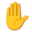 Raised Hand emoji on Android