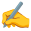 Writing Hand emoji, Google design