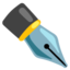 Black Nib emoji, Google design