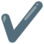 Check Mark emoji, Google design