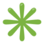 Download Eight-spoked Asterisk emoji, Google style
