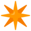 Eight-pointed Star emoji on Android