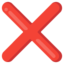 Cross Mark emoji on Android