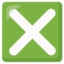 Download Cross Mark Button emoji, Google style