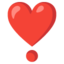 Download Heart Exclamation emoji, Google style