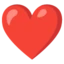 Red Heart emoji, Google design