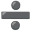 Divide emoji, Google design