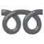 Double Curly Loop emoji, Google design