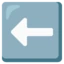Left Arrow emoji, Google design