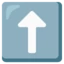 Up Arrow emoji, Google design