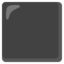 Download Black Large Square emoji, Google style