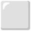 White Large Square emoji, Google design