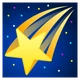 Shooting Star emoji, JoyPixels design