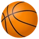 Basketball emoji, JoyPixels design