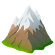 Snow-capped Mountain emoji, JoyPixels design