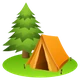 Camping emoji, JoyPixels design