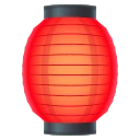 Red Paper Lantern emoji, JoyPixels design