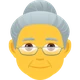 Old Woman emoji, JoyPixels design