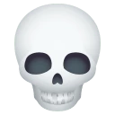 Skull emoji, JoyPixels design