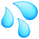 Sweat Droplets emoji, JoyPixels design