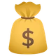 Money Bag emoji, JoyPixels design