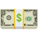 Dollar Banknote emoji, JoyPixels design