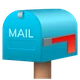 Closed Mailbox with Lowered Flag emoji, JoyPixels design
