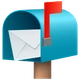 Open Mailbox with Raised Flag emoji, JoyPixels design