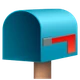 Open Mailbox with Lowered Flag emoji, JoyPixels design