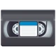 Videocassette emoji, JoyPixels design