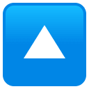 Upwards Button emoji, JoyPixels design