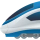 High-speed Train emoji, JoyPixels design