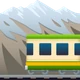 Mountain Railway emoji, JoyPixels design