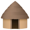 Hut emoji, JoyPixels design