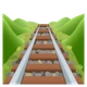 Railway Track emoji, JoyPixels design