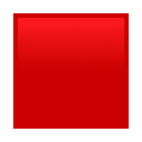 Red Square emoji, JoyPixels design